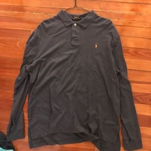 Polo Navy Long Sleeve Shirt